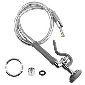 Netisr 729119781418 Commercial Sink Faucet Sprayer With 44 Inch Stainless Steel Hose Universal 1.42