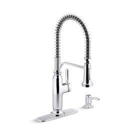 K-r28702-sd-cp New Kohler Ealing Pro Pull-down Kitchen Faucet Polished Chrome R28702-sd-cp
