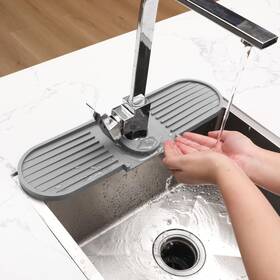 K129gy1 Newitee 19 Inch Faucet Mat For Kitchen Sink Silicone Splash Guard 2