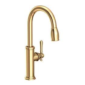 1030-5103 Newport Brass 1030-5103/03n New Polished Chesterfield Pull Down Kitchen Faucet