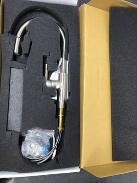 1500-5103 Newport Brass 1500-5103/15s East Linear Pull Down Kitchen Faucet - Satin Nickel