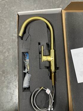 1500-5113 Newport Brass 1500-5113/04 East Linear Pull Down Kitchen Faucet In Satin