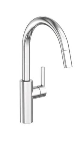 1500-5113 Newport Brass 1500-5113/15 East Linear High-arc Pullout Spray Kitchen Faucet