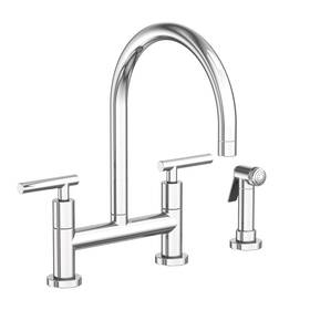 1500-5413 Newport Brass 1500-5413/26 East Linear 1.8 Gpm Widespread Bridge - Chrome