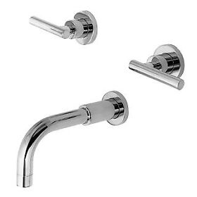 3-995l Newport Brass 26 East Linear Double Handle Tub Faucet Trim With Metal Lev