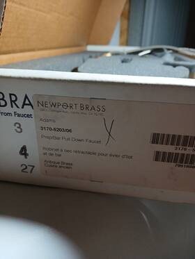 3170-5103 Newport Brass 3170-5103/04 3170-5103/06 Adams 1.8 Gpm Single Hole Pull Down Kitchen Faucet