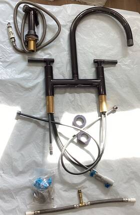 3290-5413 Newport Brass 3290-5623/30 Kitchen Faucet Midnight Chrome Bridge Muncy 3290-5413/30 C3