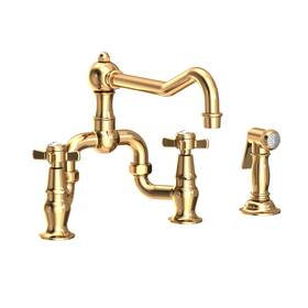 9451-1 Newport Brass 9451-1/03n Fairfield Widespread Bridge Kitchen Faucet New