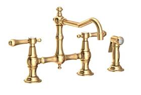 9462 Newport Brass 9462/03n Chesterfield Kitchen Bridge Faucet Unlacquered New
