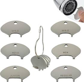 Nexoroot 313030475442 Upgraded 304 Stainless Steel Faucet Aerator Key Universal Fit For 6 Sizes M16