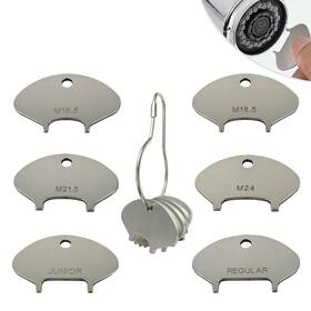 Fak-pro3 Nexoroot Universal 304 Stainless Steel Faucet Aerator Key For 6 Sizes - Upgrade Now