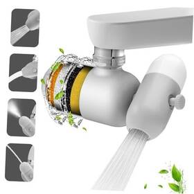 A09026 Ningbo Along Trading Co. Ltd. Bathroom Water Filter For Sink Faucet With 2pcs Replacement Filters - 720 Grey