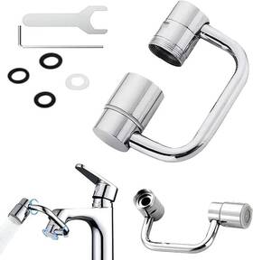 Oged-6568 Nkdfri Flexiflow 1080 Swivel Faucet Extender Brass Sink Aerator Extension