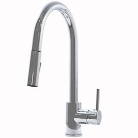 Nkf-h13ch Novatto Ken Dual Action Single Handle Pull Down Sprayer Kitchen Faucet In Chrome