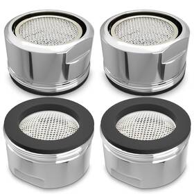 Novsix 4pcsaer 4pcs Bathroom Faucet Aerator Replacement Set 15/16 Inch 24mm 2.2 Gpm - Leak-proo
