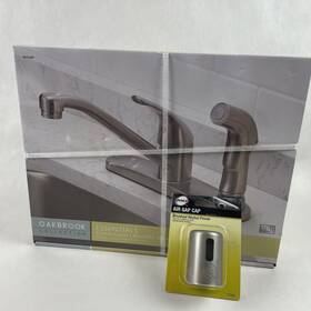 4876389 Oakbrook Danco Kitchen Faucet Sprayer Air Gap Cap Brushed Nickel Collection