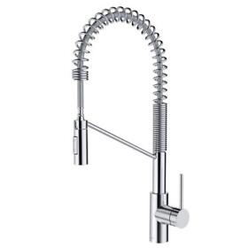 Kpf-2631ch Oletto Single-handle Pull-down Sprayer Kitchen Faucet In Chrome