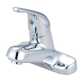 Olympia 763439841827 Elite Single Handle Bath Faucet With Flex Supply Lines No Polished Chrome