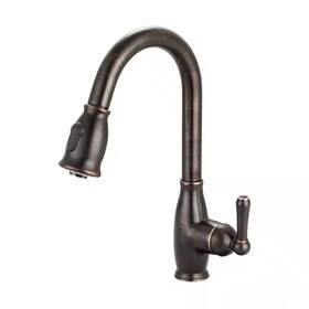 Olympia Faucets 445035723716 Accent Single-handle Pull-down Sprayer Kitchen Faucet In Moroccan Bronze