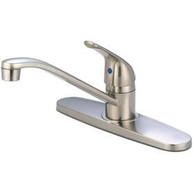 K-4160-bn Olympia Faucets Elite Single-handle Standard Kitchen Faucet In Brushed Nickel