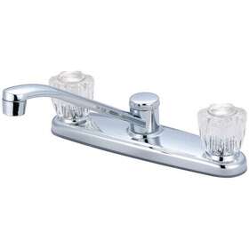 K-5120 Olympia Faucets Two Handle Kitchen Faucet Npsm Standard Polished