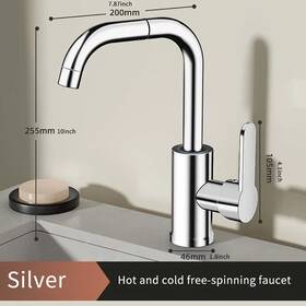 Other 363009339275 High-arc 360 Deck-mounted Dual-use Faucet For Basin Or Countertop Kitchen