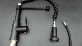 Owofan 1078r-led Touchless Kitchen Faucet Led Stainless Steel Black