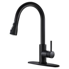 866068r Owofan Black Kitchen Faucets With Pull Down Sprayer Sink Faucet Ou