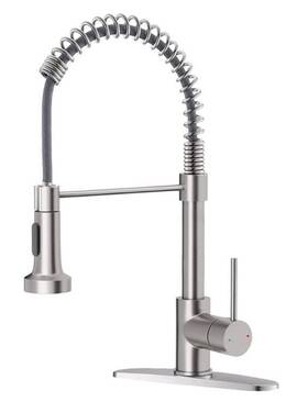 9009sn-a Owofan Kitchen Faucet With Pull Down Sprayer Brushed Nickel Stainless Steel Single Handle