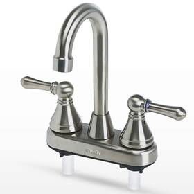 A01-000422s0 Oymov Rv Faucet Brushed Nickel - Non-metallic Bathroom Sink Faucets For Rvs Fifth