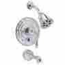 P6360214 Jewel Huntington Brass Tub And Shower Trim Pvd Polished Nickel
