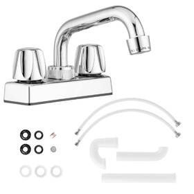 Pacific Bay 810004872431 - Lynden Utility Laundry Sink Faucet With Swivel Stainless Steel