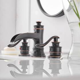 Parrot Uncle 619988642890 Two-handle Widespread Bathroom Faucet Bronze