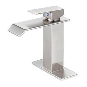 Parrot Uncle 619988642968 Chrome Waterfall Widespread Bathroom Sink Faucet Nickel