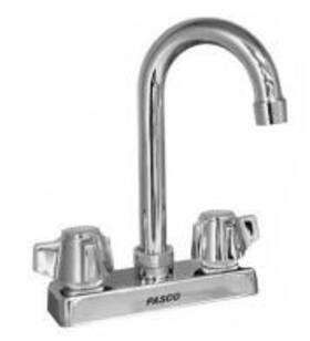Faucet-6 Pasco 33161 Medium Duty 4 Inch Wall Gooseneck Spout