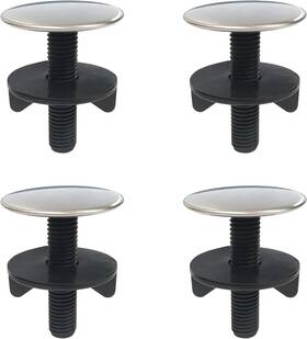 Pctc 705353269165 4 Pack Kitchen Faucet Hole Cover Sink Tap Plate Stopper Brushed Metal