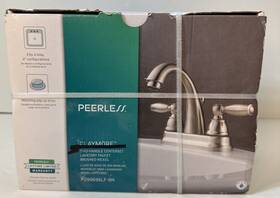 P299696lf-bn Peerless 034449652650 2 Lever Handles Lavatory Faucet With Pop-up Drain # Bath