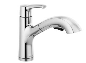 Peerless 195205072096 Parkwood Pull Out Kitchen Faucet Chrome Sink