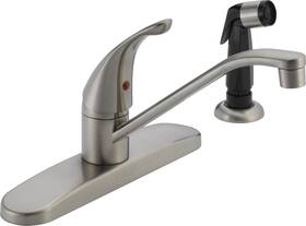 P115lf-ss Peerless Single-handle Kitchen Sink Faucet With 1.5 Gpm Water Flow Stainless