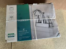 P2572lf-bn-w Peerless 3 Hole 2 Handle Lavatory Faucet Brushed Nickel C42
