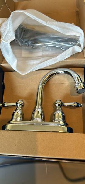 P99616lf Peerless Chrome 3 Hole Sink Faucet Lever Style Handle Nib