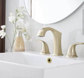 Pr-4753-2139513 Pemberly Row 8 Inch Widespread Bathroom Faucet With Drain Kit Included In Brushed Gold
