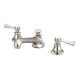 Pr-4753-2560915 Pemberly Row 3 Inch Lever Handles Solid Brass Faucet In Polished Nickel