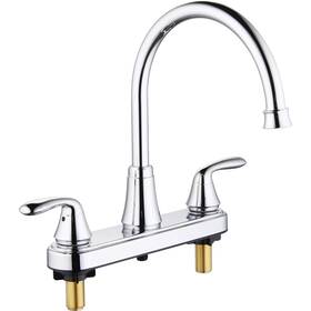 Pf6007-ch-ws Permaflow Innova Morganite 8 Inch Two-handle Kitchen Faucet With Easy Install Quicknut And
