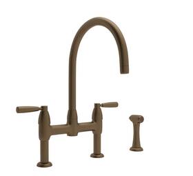 U.4273ls-eb-2 Perrin & Rowe By Rohl Holborn Bridge Widespread Kitchen Faucet Englishbronze