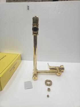 U.4599ht-ulb-2 Perrin & Rowe And Wall Mount Pot Filler Faucet Unlacquered Brass