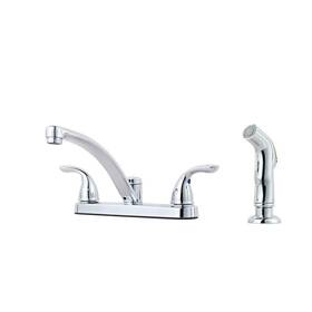 G1358000 Pfister 038877575314 Pfirst Handle Kitchen Faucet With Spray Chrome