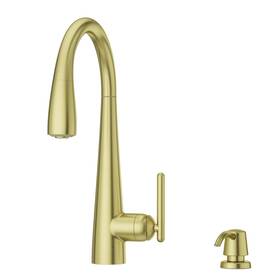 Gt529-smbg Pfister 038877645345 Lita Single Handle Pull-down Kitchen Faucet With Soap Dispenser B