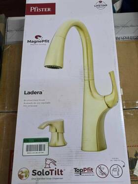 Pfister 038877656778 Ladera Brushed Gold Finish With Soap Dispenser And Magnetic Docking