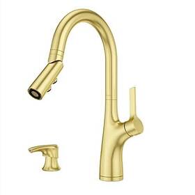 Pfister 038877668054 Ceylon Kitchen Faucet With Pull Down Sprayer And Soap Dispenser